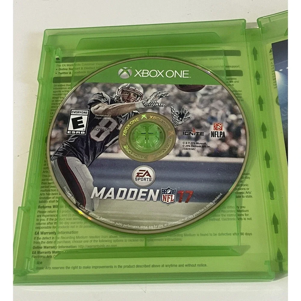 Madden NFL 17 Microsoft Xbox ONE‎ 2016 No Manual